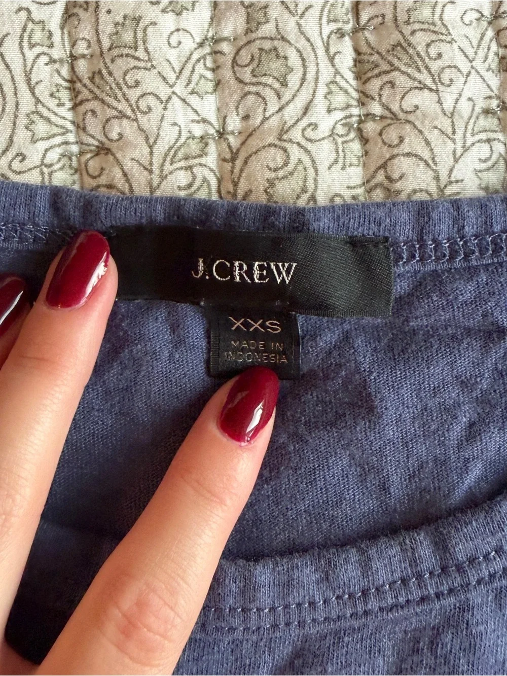J. Crew Navy Twist-Knot Cotton Tank Top